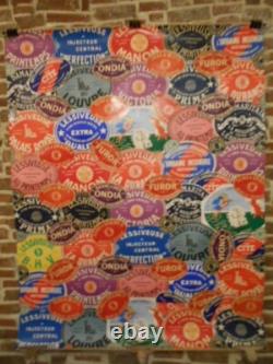 Affiche Ancienne Patchwork De Marques De Lessiveuses