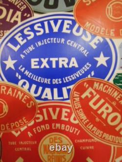 Affiche Ancienne Patchwork De Marques De Lessiveuses
