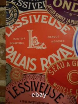 Affiche Ancienne Patchwork De Marques De Lessiveuses