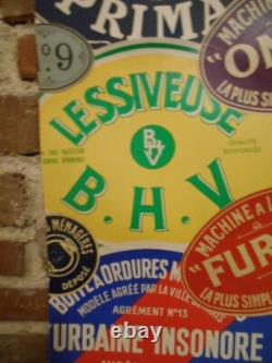 Affiche Ancienne Patchwork De Marques De Lessiveuses
