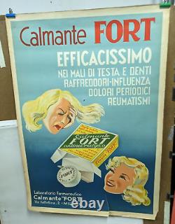 Affiche Ancienne Pharmacie Calmante Fort Milano Milan Italia Italie