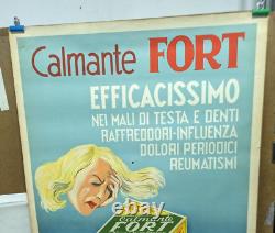 Affiche Ancienne Pharmacie Calmante Fort Milano Milan Italia Italie