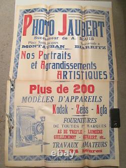 Affiche Ancienne Photographe Appareil
