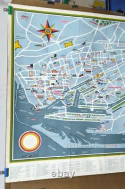 Affiche Ancienne Plan Du Havre Seine Maritime 76 R Hauterive