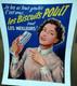 Affiche Ancienne Pub Biscuits Poult Montauban Tarn Et Garonne