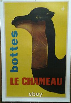 Affiche Ancienne Pub Mode Bottes Le Chameau Imprimeries Oberthur Rennes Paris