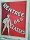 Affiche Ancienne Pub Rentree Des Classes Modes Vop Paris 1930/35