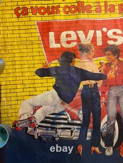Affiche Ancienne Publicitaire, Levi's Strauss, belle taille, années 70/80, signé