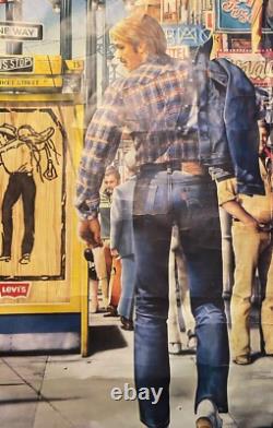 Affiche Ancienne Publicitaire, Levi's Strauss, belle taille, années 70/80, signé