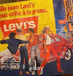 Affiche Ancienne Publicitaire, Levi's Strauss, belle taille, années 70/80, signé