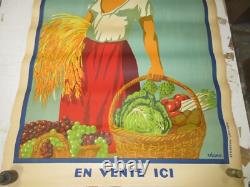 Affiche Ancienne Publicitaire Moullot Marseille MANON Déssin VIANO