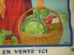 Affiche Ancienne Publicitaire Moullot Marseille MANON Déssin VIANO