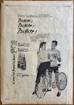 Affiche Ancienne Publicitaire Pschitt Louison Bobet