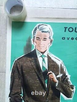 Affiche Ancienne Publicitaire Tergal Vêtements Guy De Montlaur Mode Illustrateur