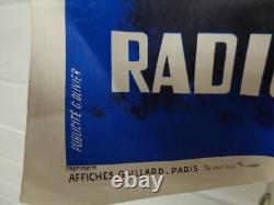 Affiche Ancienne Radio Grandin Chevaux Imp Gaillard Signe P. Raoul