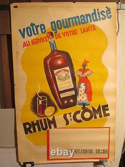 Affiche Ancienne Rhum Martinique Bordeaux