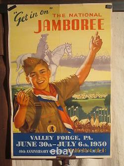 Affiche Ancienne Scoutisme Jamboree USA 1950