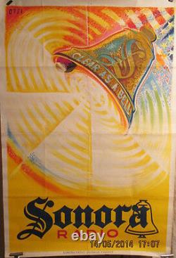 Affiche Ancienne Sonora Radio Cloche