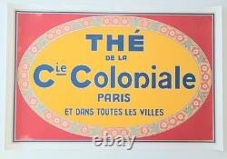 Affiche Ancienne THÉ DE LA Cie COLONIALE 1920