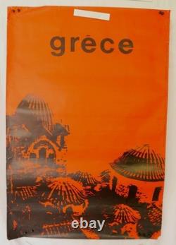 Affiche Ancienne Tourisme Grece Carabott 1963
