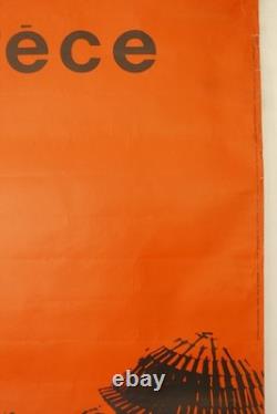 Affiche Ancienne Tourisme Grece Carabott 1963