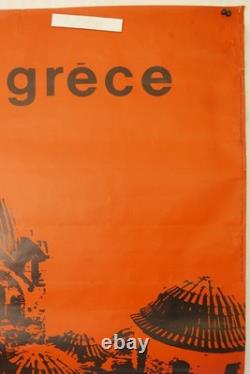 Affiche Ancienne Tourisme Grece Carabott 1963