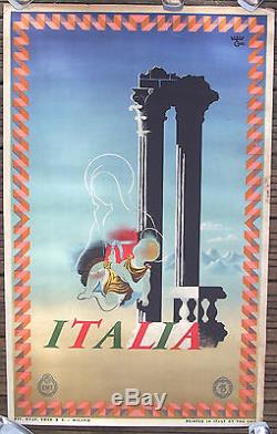 Affiche Ancienne Travel Vintage Poster Tourisme Italie Italia Cassandre 1936