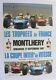 Affiche Ancienne Trophees France Circuit Montlhery 17 Sept 1967 Beligond