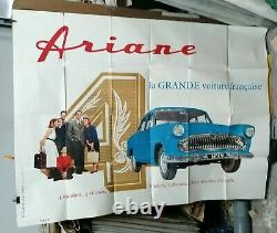 Affiche Ancienne Voiture Francaise Ariane
