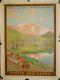 Affiche Ancienne C 1900 Route Des Alpes Col De Vars Autocar Et Militaires