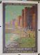 Affiche Ancienne Des Remparts D'aigues Mortes Xiii Siècle J Couronneau En 1923