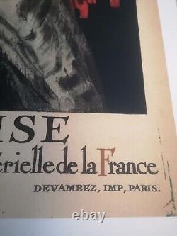 Affiche Ancienne entoilée Cappiello Union Française