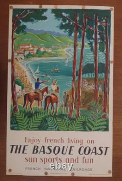 Affiche Ancienne et Originale, SNCF, circa 1950