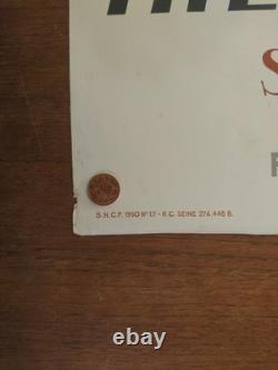 Affiche Ancienne et Originale, SNCF, circa 1950