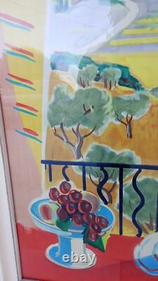 Affiche Ancienne lithographie Jal 1945