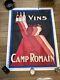 Affiche Art Deco Originale Gadoud Camp Romain Vin Provence Syrah 1930