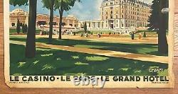 Affiche Art Deco Vittel Vosges Le Casino Le Parc Le Grand Hotel 1920 Z201