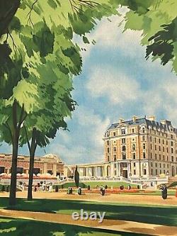 Affiche Art Deco Vittel Vosges Le Casino Le Parc Le Grand Hotel 1920 Z201