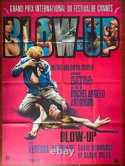 Affiche BLOW-UP Michelangelo ANTONIONI David HEMMINGS Jane BIRKIN 120x160cm 70's