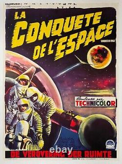 Affiche Belge LA CONQUETE DE L'ESPACE Conquest of Space BYRON HASKIN 1955