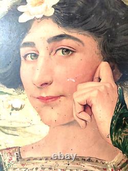 Affiche Belle Époque Art Nouveau JOB par Edgard Maxence, Paris 1900