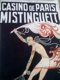 Affiche CASINO de PARIS. MISTINGUETT