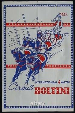 Affiche CIRCUS BOLTINI Internationaal 4 Masten Cirque Zirkus 65x100cm poster