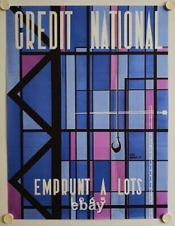 Affiche CREDIT NATIONAL EMPRUNT A LOTS 1965 Jean GADAUD