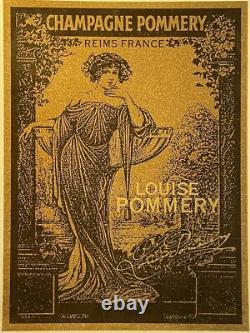 Affiche Champagne? , affiche ancienne. Entoilée