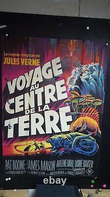 Affiche Cinema Voyage Au Centre De La Terre 1959