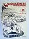 Affiche Circuit Remparts Angouleme 1987 J. Graton G. Lopez Vaillante Alfa Romeo