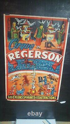 Affiche Cirque Regerson Animee Sympa Annees 1950