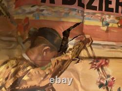 Affiche Corrida Béziers, Adieux de Gaona (Toréador Mexicain) à l'Europe. 1923