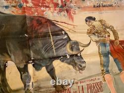 Affiche Corrida Plaza de Toros de Nimes 24 septembre 1922. Grande affiche